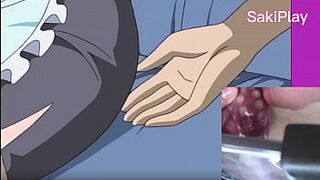 Reacting Touch the maid in the living room and she gets horny - Hentai SakiPlay
