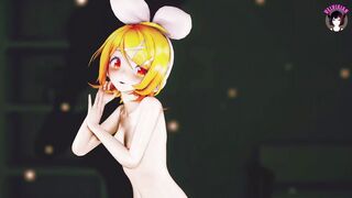 Rin Dancing + Gradual Undressing (3D HENTAI)