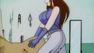 Lesbian anime nurses strapon fucking