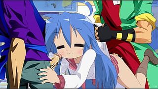 Lucky Star Konata Sex Porn Hentai Animation Threesome Cumming