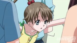 Petite Teen Touching Women in a Public Train | Uncensored Hentai