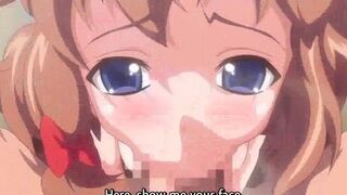 Anime teen gets dildoed and fucked