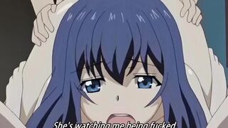 Lesbian sister's make a threesome | Hentai Anime