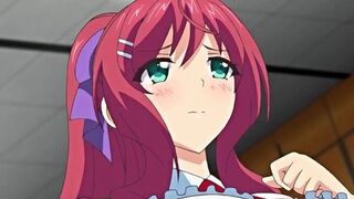 Young Hentai Teen Struggles To Take Huge Cock Hentai