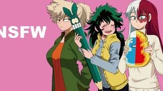 NSFW Female Bakugou x Todoroki x Izuku THREESOME ASMR