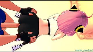 Anya Adult version wearing deportive clothes for training (spy x family)